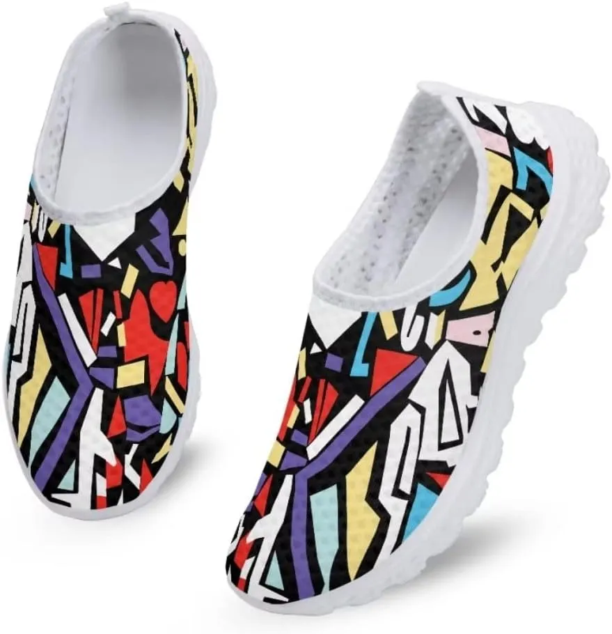 Unisex Walking Shoes Men Women Casual Sneakers Athletic Workout Travel Mesh Flat Shoes