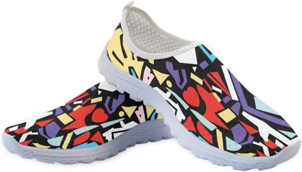 Unisex Walking Shoes Men Women Casual Sneakers Athletic Workout Travel Mesh Flat Shoes