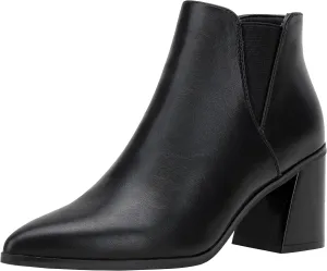 Vepose Women's 9631 Ankle Booties Pointed Toe, Block Chunky Heel Boots with Side Zipper