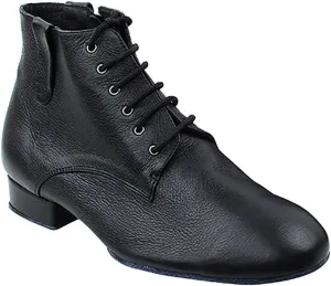 Very Fine Dance Shoes - Mens Dance Boots - Ballroom Latin Tango Salsa Dance Shoes for Men - RCCL9001-1-inch Heel - Black Leather - 13