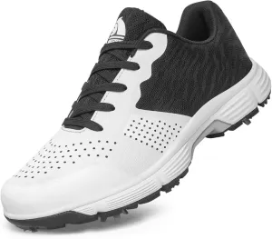 Waterproof with 7 Spikes Golf Shoes for Men - Summer Mens Comfortable Breathable Golf Sport Sneakers Male Walking Footwears- Golf Trainers Shoes for Men