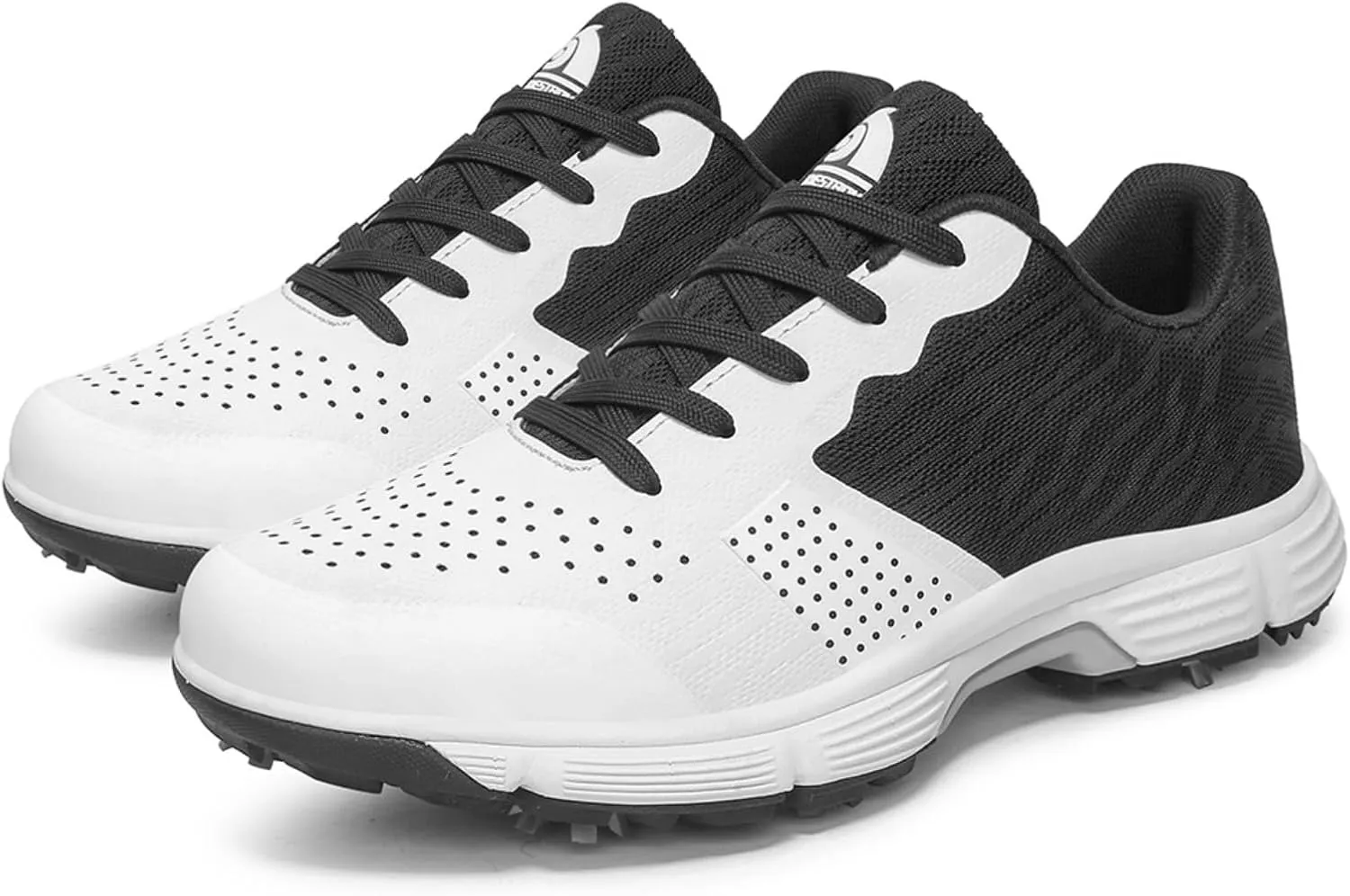 Waterproof with 7 Spikes Golf Shoes for Men - Summer Mens Comfortable Breathable Golf Sport Sneakers Male Walking Footwears- Golf Trainers Shoes for Men