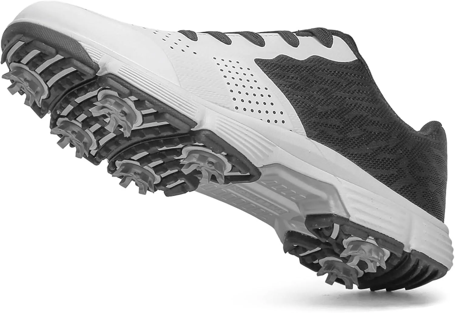Waterproof with 7 Spikes Golf Shoes for Men - Summer Mens Comfortable Breathable Golf Sport Sneakers Male Walking Footwears- Golf Trainers Shoes for Men