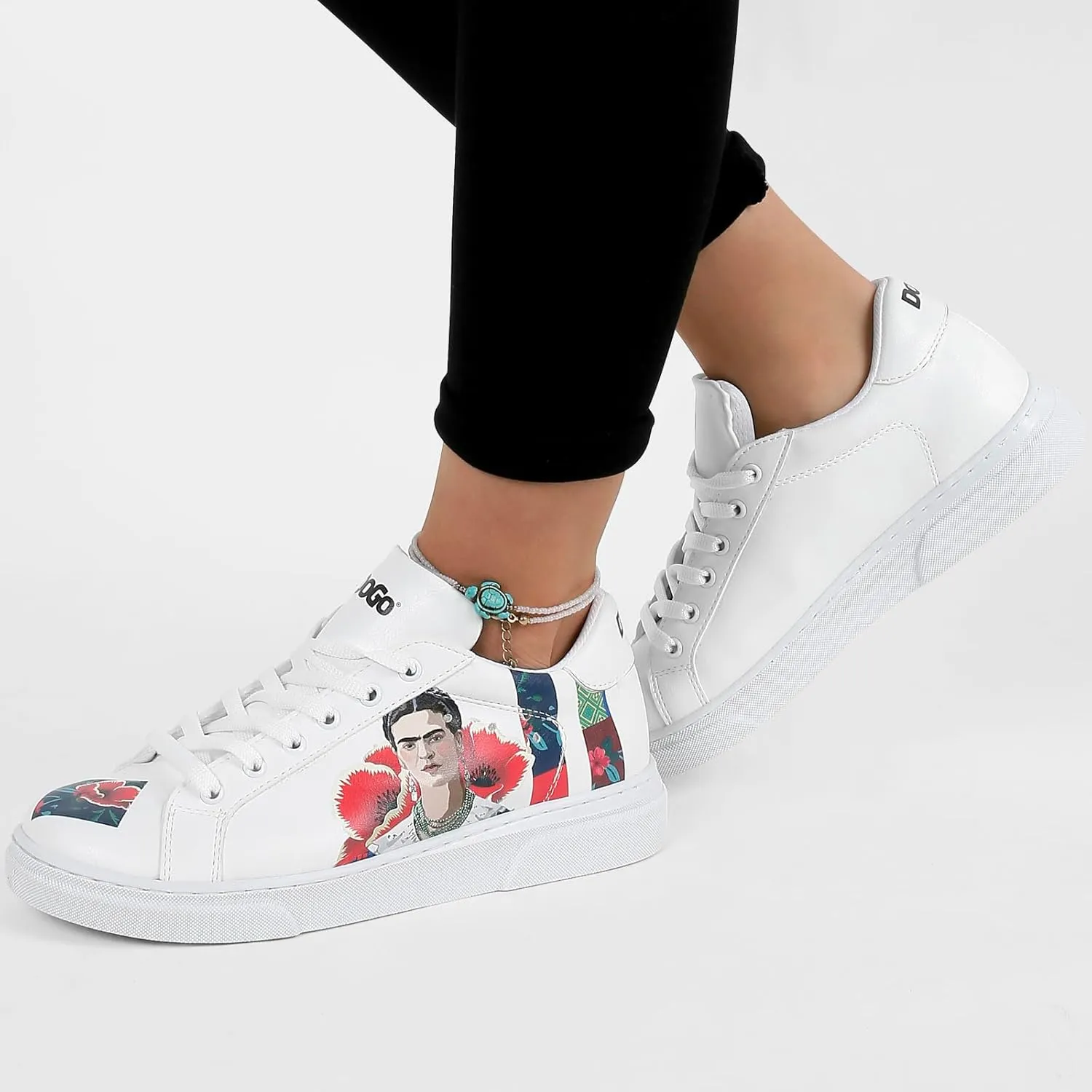 White Sneakers for Women - Handmade Women's Fashion Sneakers, Vegan Leather and Unique Design, Comfortable Shoes for Women, Ace Sneakers