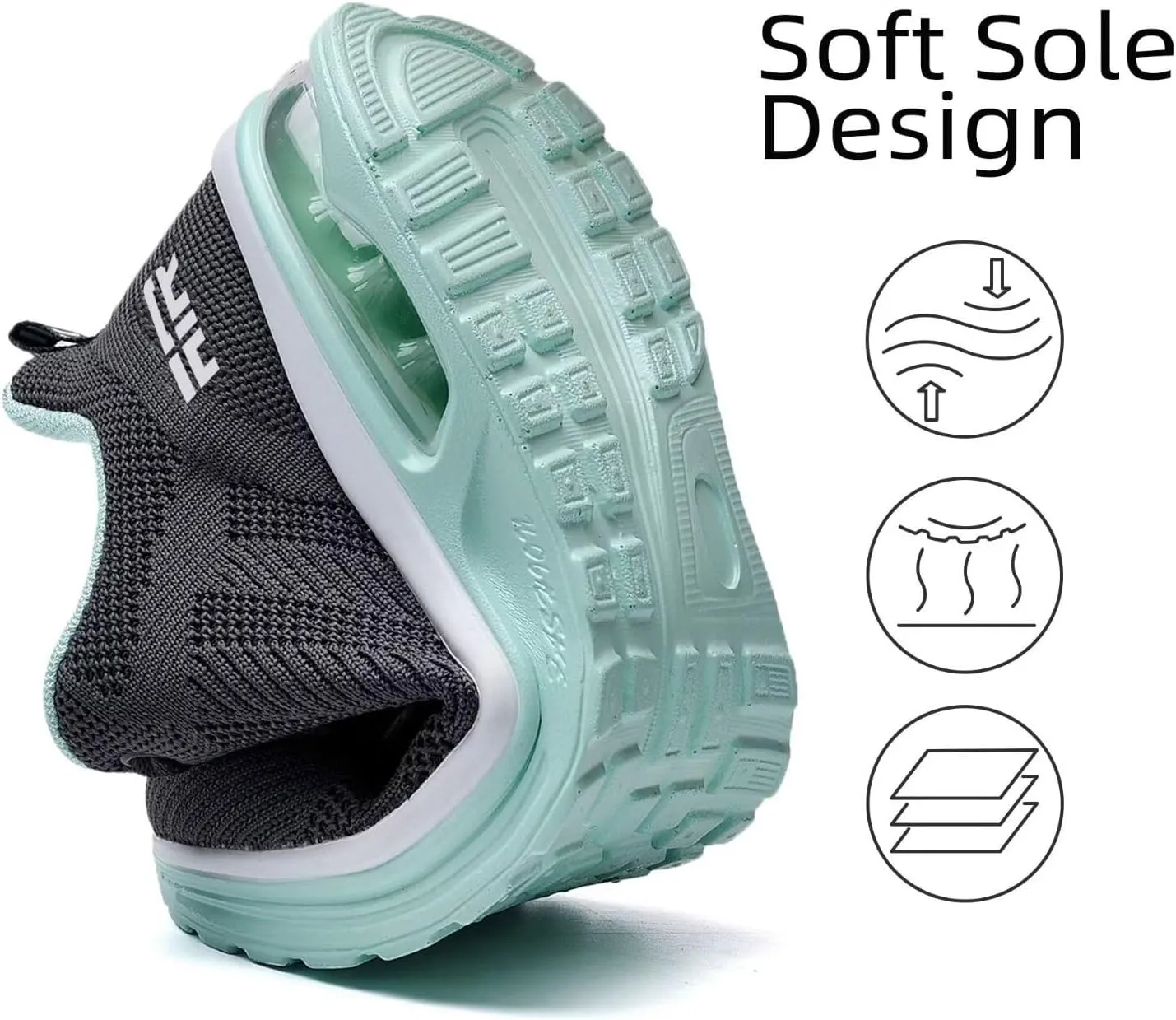 Wide Width Womens Sneakers Air Cushion Running Shoes Walking Tennis Shoes for Women