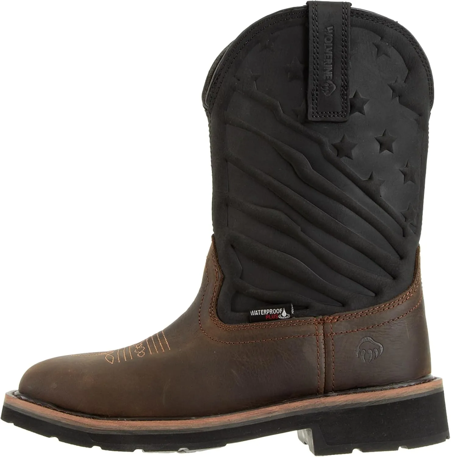 Wolverine Men's Rancher Flag Steel Toe Wellington Construction Boot