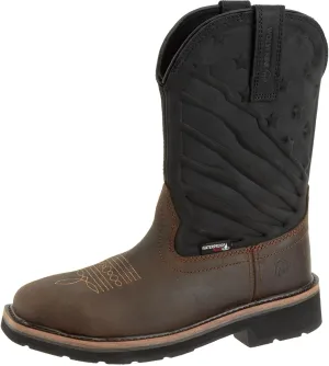 Wolverine Men's Rancher Flag Steel Toe Wellington Construction Boot