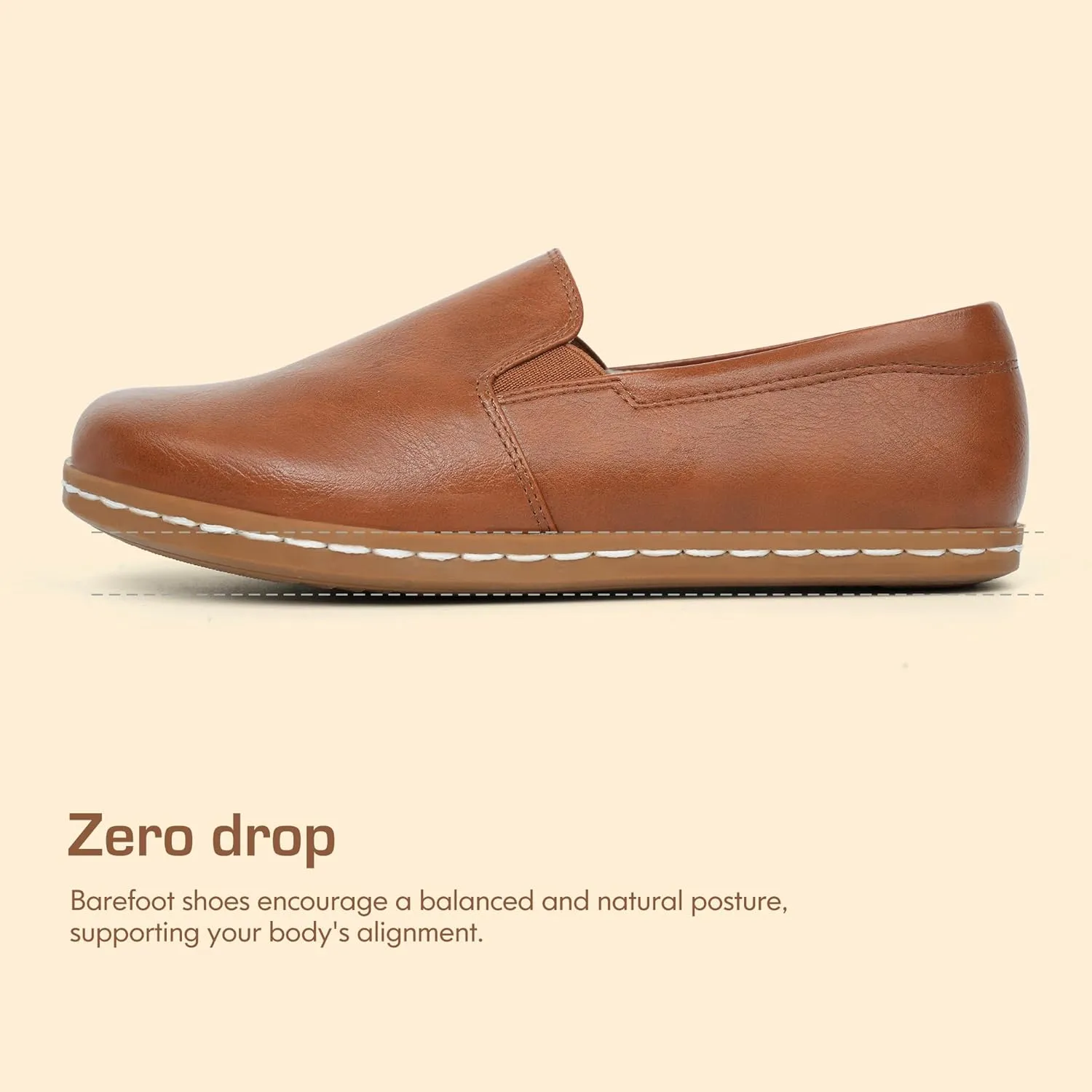 Women Barefoot Dress Shoes Comfortable Walking Loafers