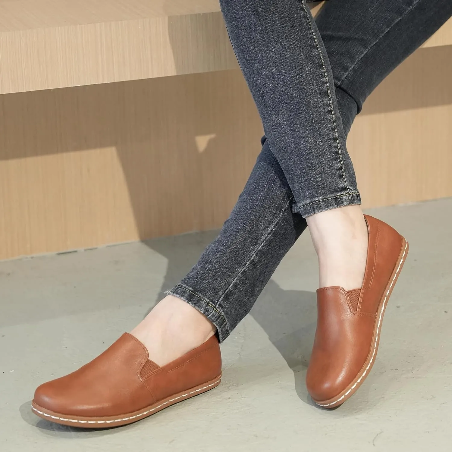 Women Barefoot Dress Shoes Comfortable Walking Loafers