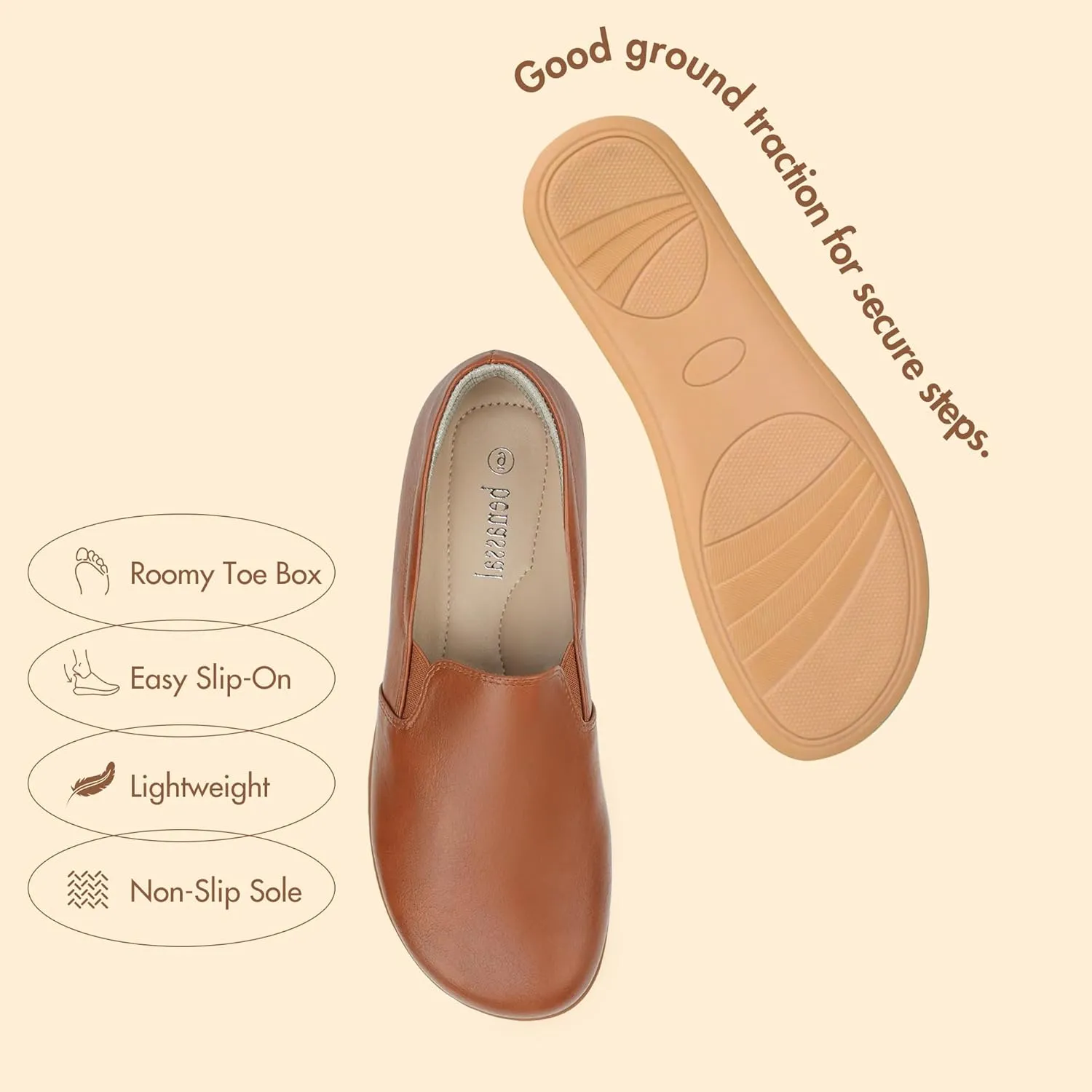 Women Barefoot Dress Shoes Comfortable Walking Loafers