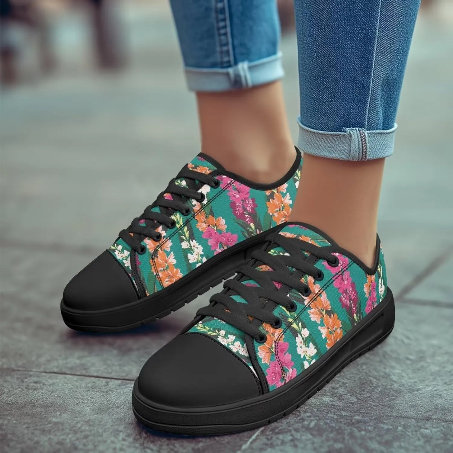 Women Dress Canvas Shoes Comfortable Fashion Sneakers Breathable Walking Shoe Gym Tennis Casual Chunky Sneaker Outdoor