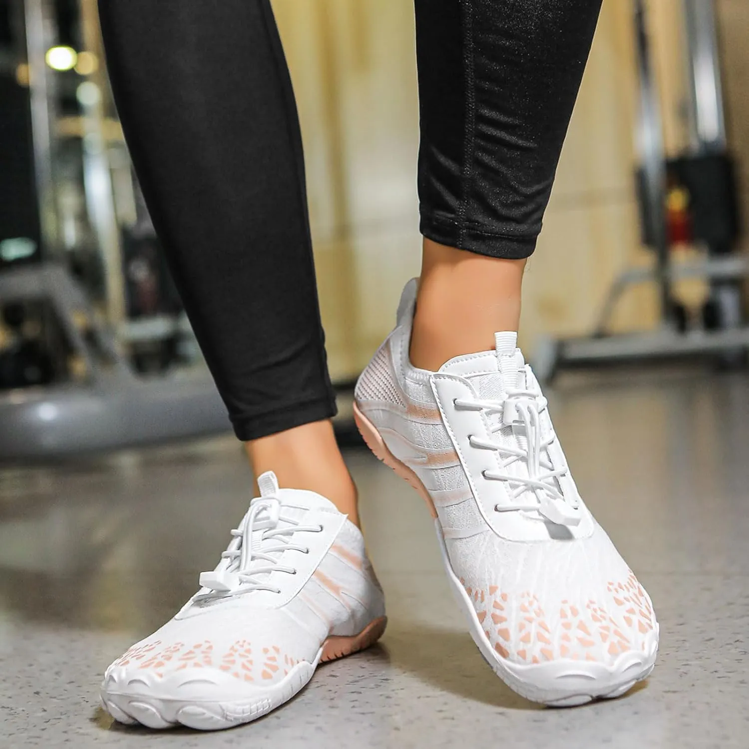 Women Hike Barefoot Shoes Men Breathable & Non-Slip Footwear Barefoot Shoes with Wide Toe Box, Quick Dry Athletic Beach Swim Surf Hiking Trail Running Shoe