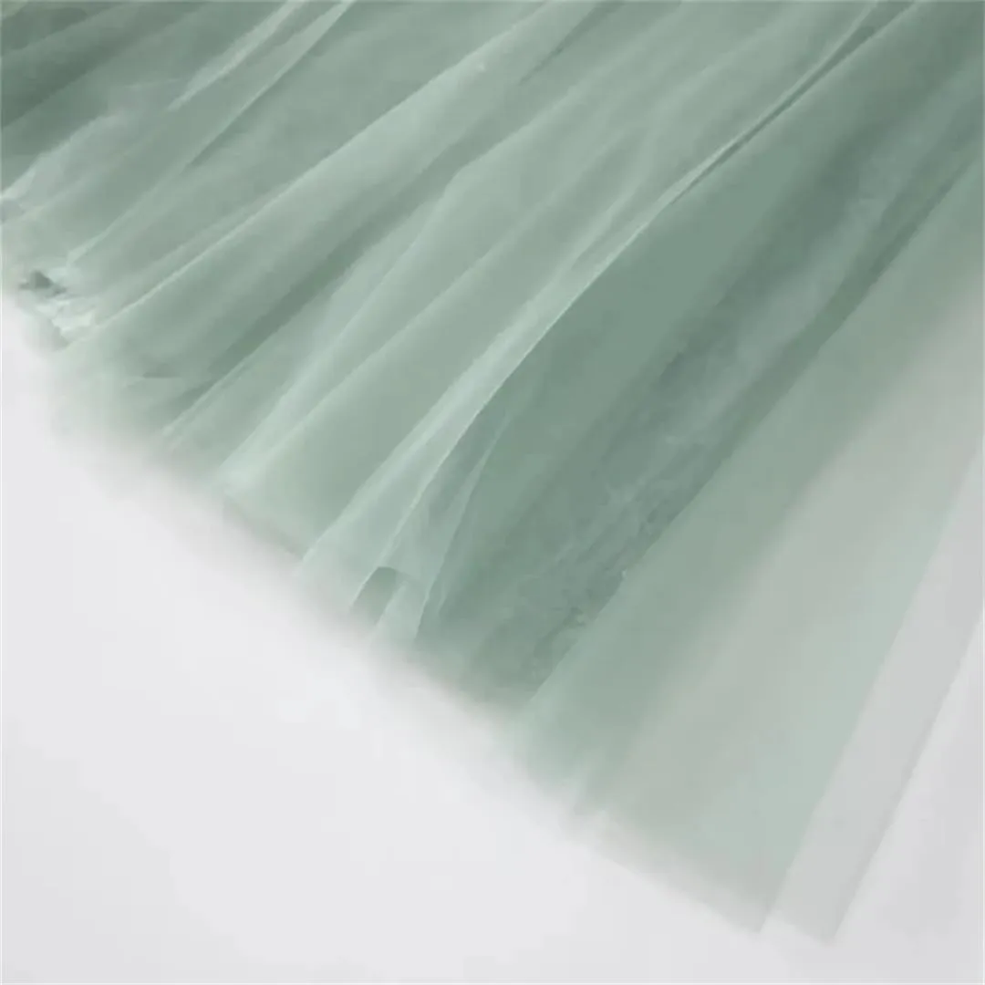 Women Sequins Tulle Dress Summer Boho Dress Bow Tie Mesh Midi Lantern Long Sleeve Dresses