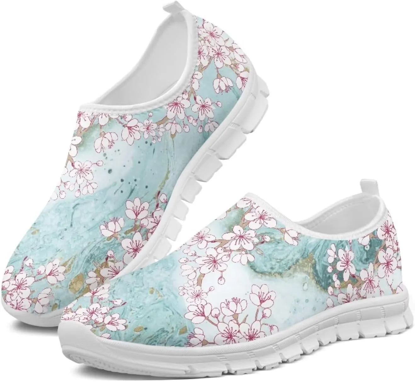Womens Casual Sneakers, Comfortable Women's Loafers Shoes Slip On Flat Shoes Women's Athletic Shoes