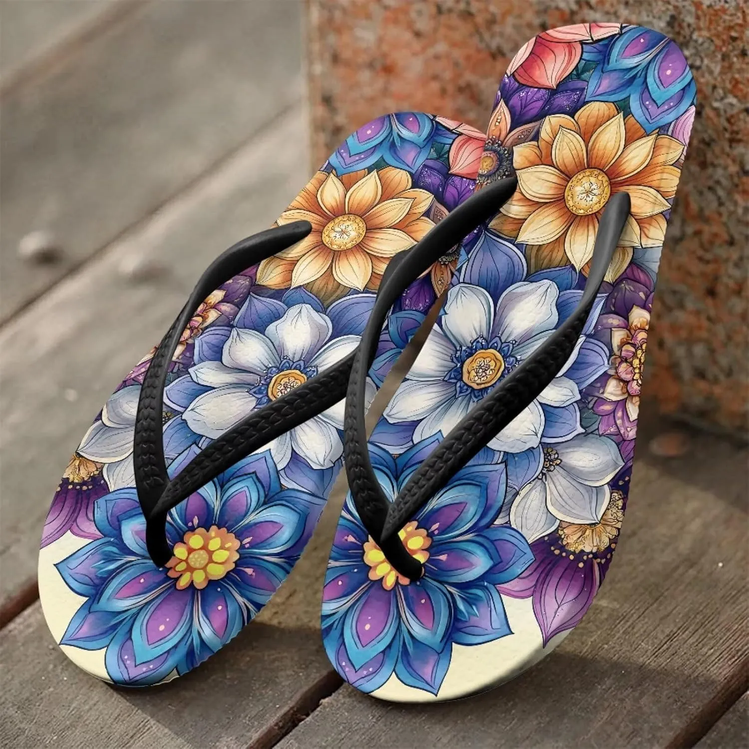 Women’s Flip Flop Summer Slippers Anti Slip Lightweight Soft Summer Slippers Beach Pool Bathroom Flat Slide Shoes