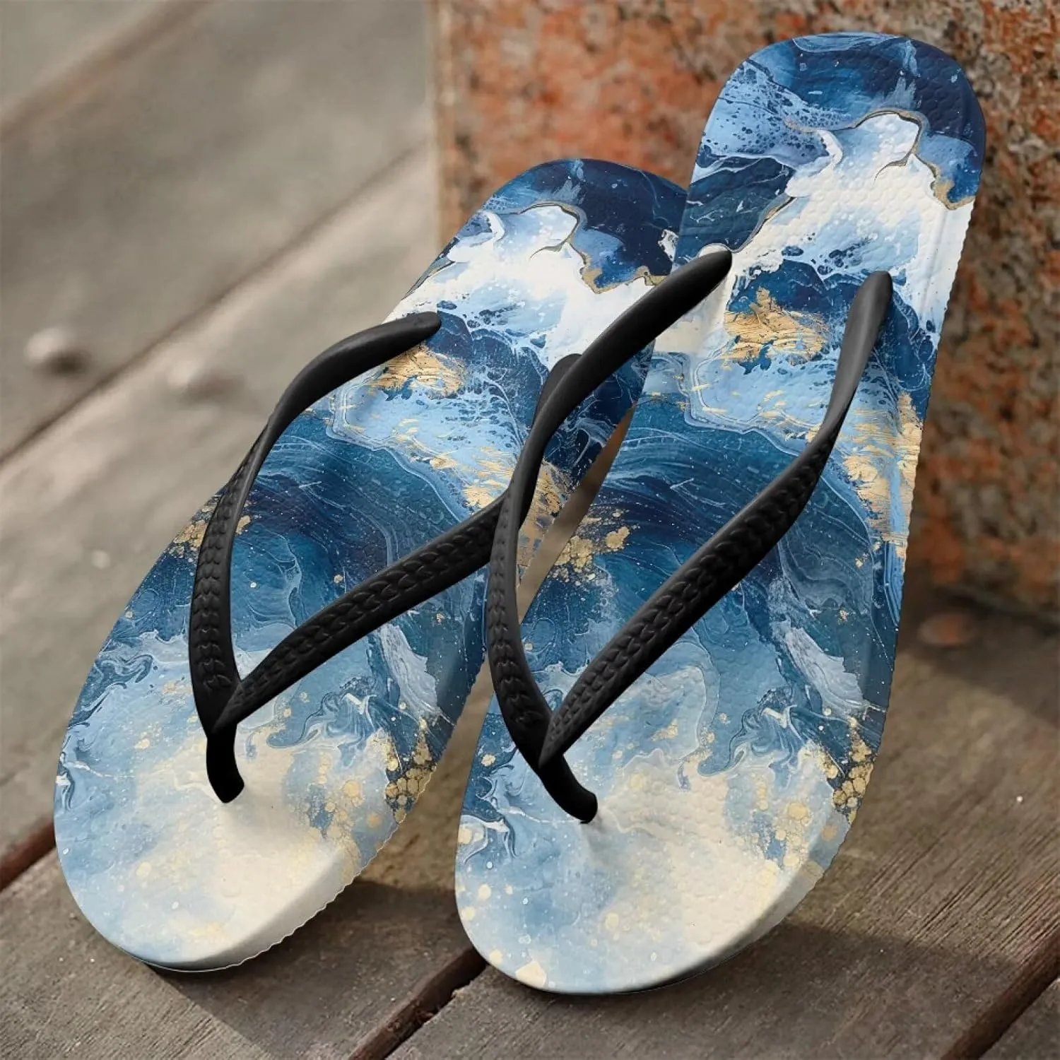 Women’s Flip Flop Summer Slippers Anti Slip Lightweight Soft Summer Slippers Beach Pool Bathroom Flat Slide Shoes