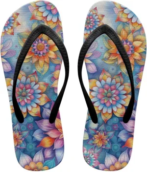 Women’s Flip Flop with Arch Support, Anti Slip Soft Comfortable Summer Slippers Beach Pool Bathroom Flat Slide Shoes