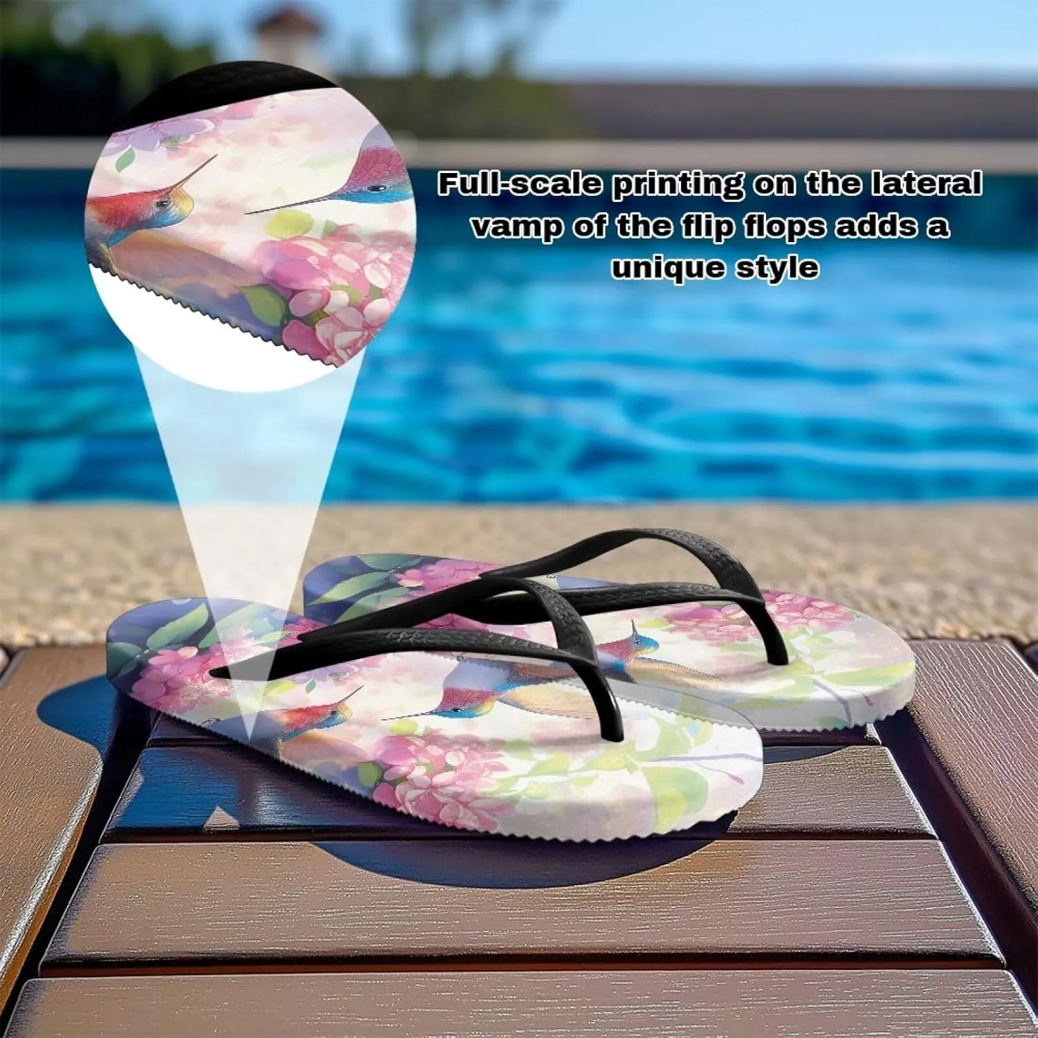 Women’s Flip Flop with Arch Support, Anti Slip Soft Comfortable Summer Slippers Beach Pool Bathroom Flat Slide Shoes