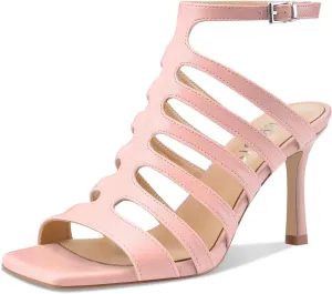 Women's High Heel Stiletto Gladiator Sandals Open Square Toe T-Strap Stilettos Cutout Hollow Dress Slingback Heels Summer Strappy Comfy Shoes for Ladies Sexy Unique