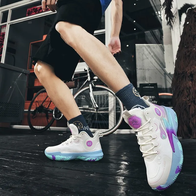 Womens Mens Basketball Shoes Lightweight Volleyball Fashion Breathable Comfortable Non Slip Sport Indoor Outdoor Sneakers for Unisex