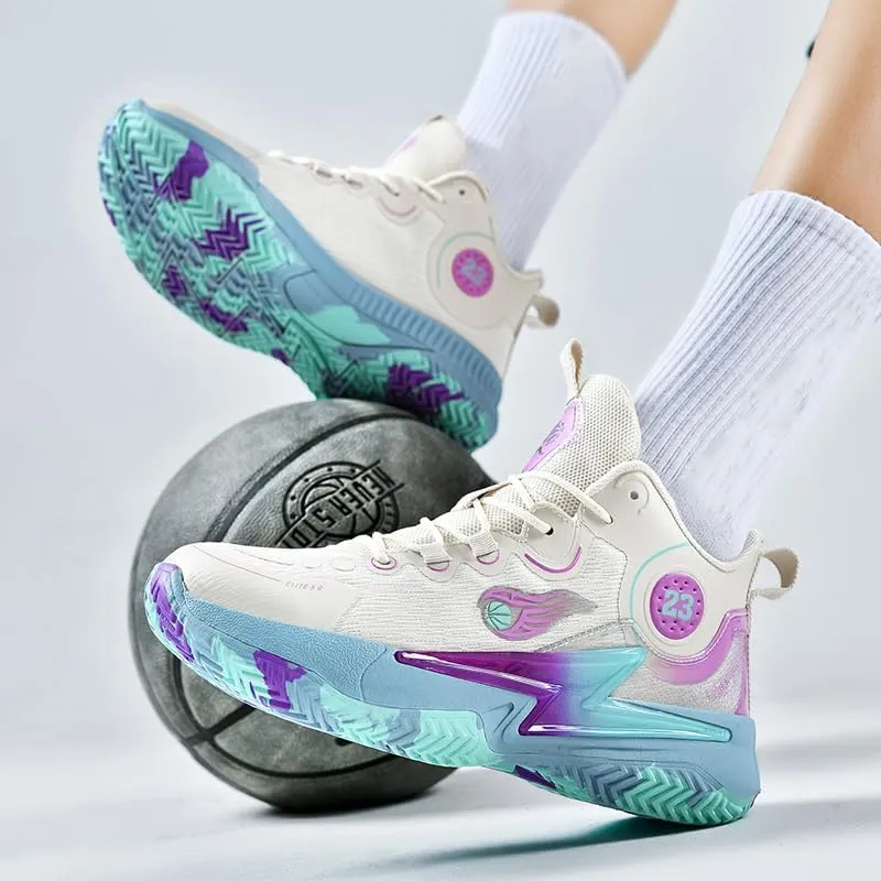 Womens Mens Basketball Shoes Lightweight Volleyball Fashion Breathable Comfortable Non Slip Sport Indoor Outdoor Sneakers for Unisex