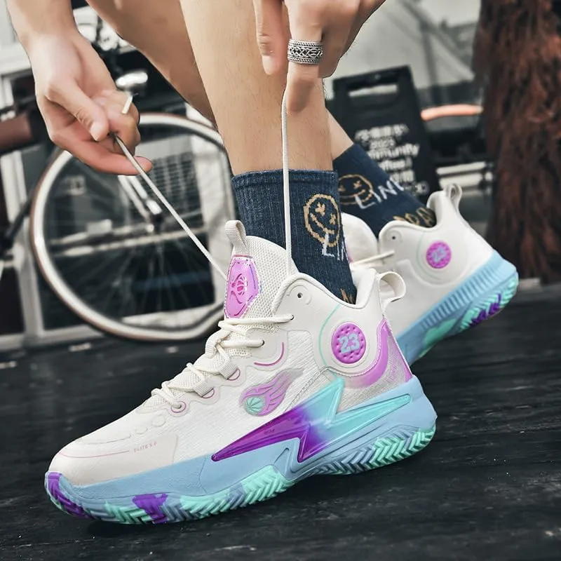 Womens Mens Basketball Shoes Lightweight Volleyball Fashion Breathable Comfortable Non Slip Sport Indoor Outdoor Sneakers for Unisex