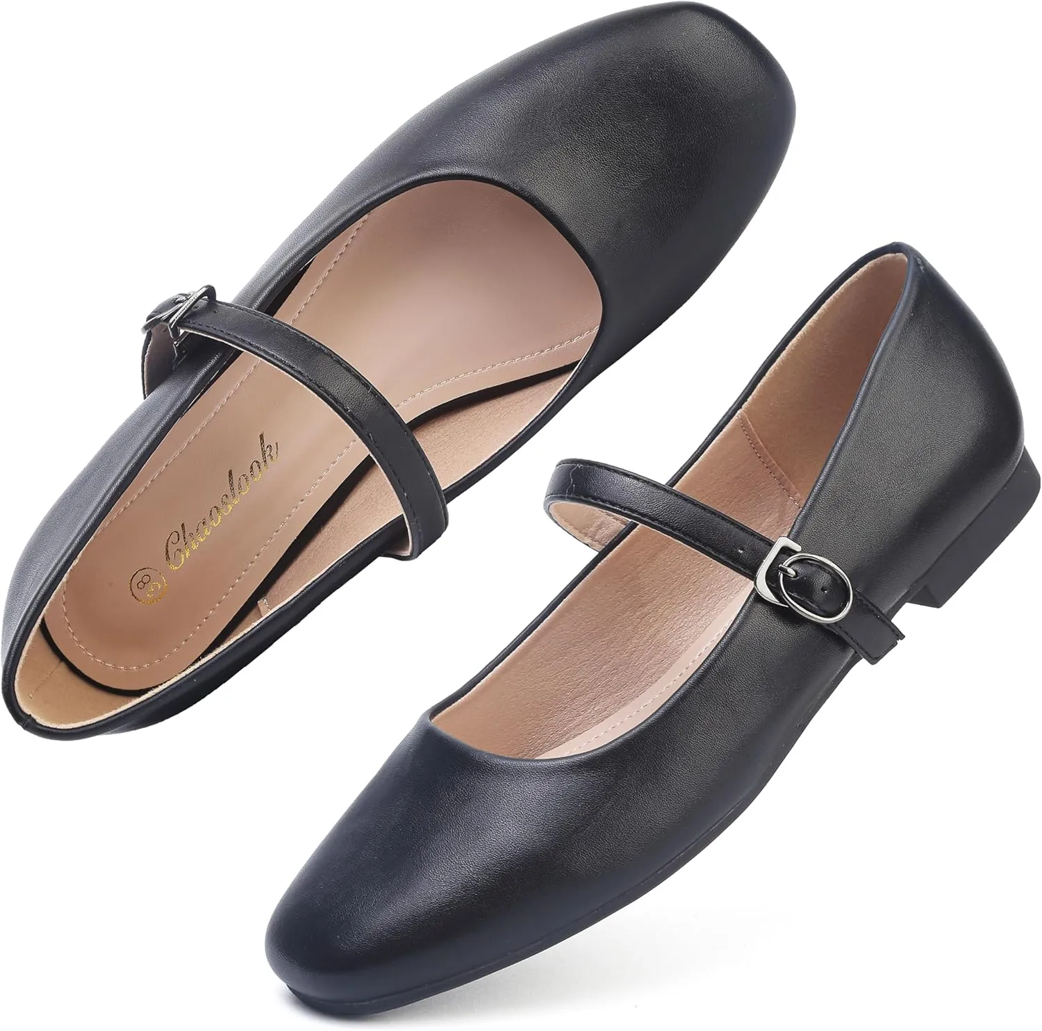 Womens Pointed Toe Black Ballet Flats Comfortable Casual Dress Flats for Women Elegant Memory Foam Flats with Party Wedding