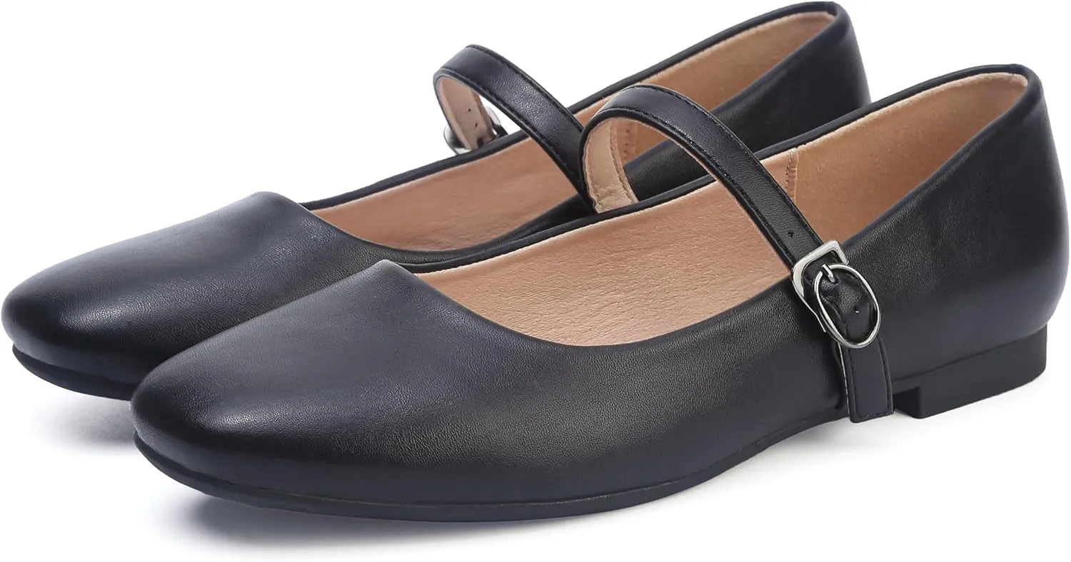 Womens Pointed Toe Black Ballet Flats Comfortable Casual Dress Flats for Women Elegant Memory Foam Flats with Party Wedding