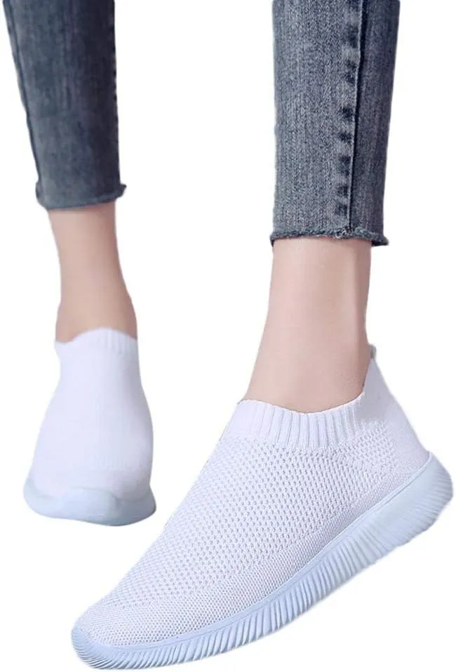 Women's Slip-on Shoes Wide Width Sneakers Hands Free Mens Running Shoes Jogging Men Shoes Casual Dress Sneakers White Tennis Shoe Trainers Shoe