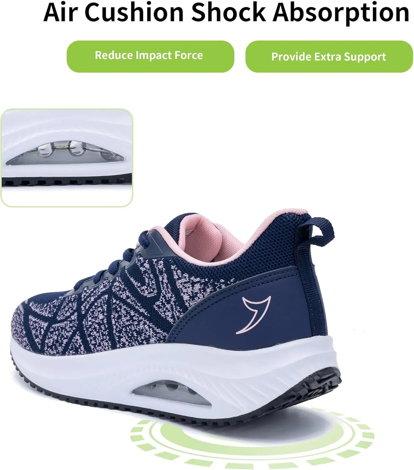 Womens Walking Shoes Orthotic Plantar Fasciitis Tennis Fashion Sneakers with Arch Support for Pain Relief All Day Standing US 6-11