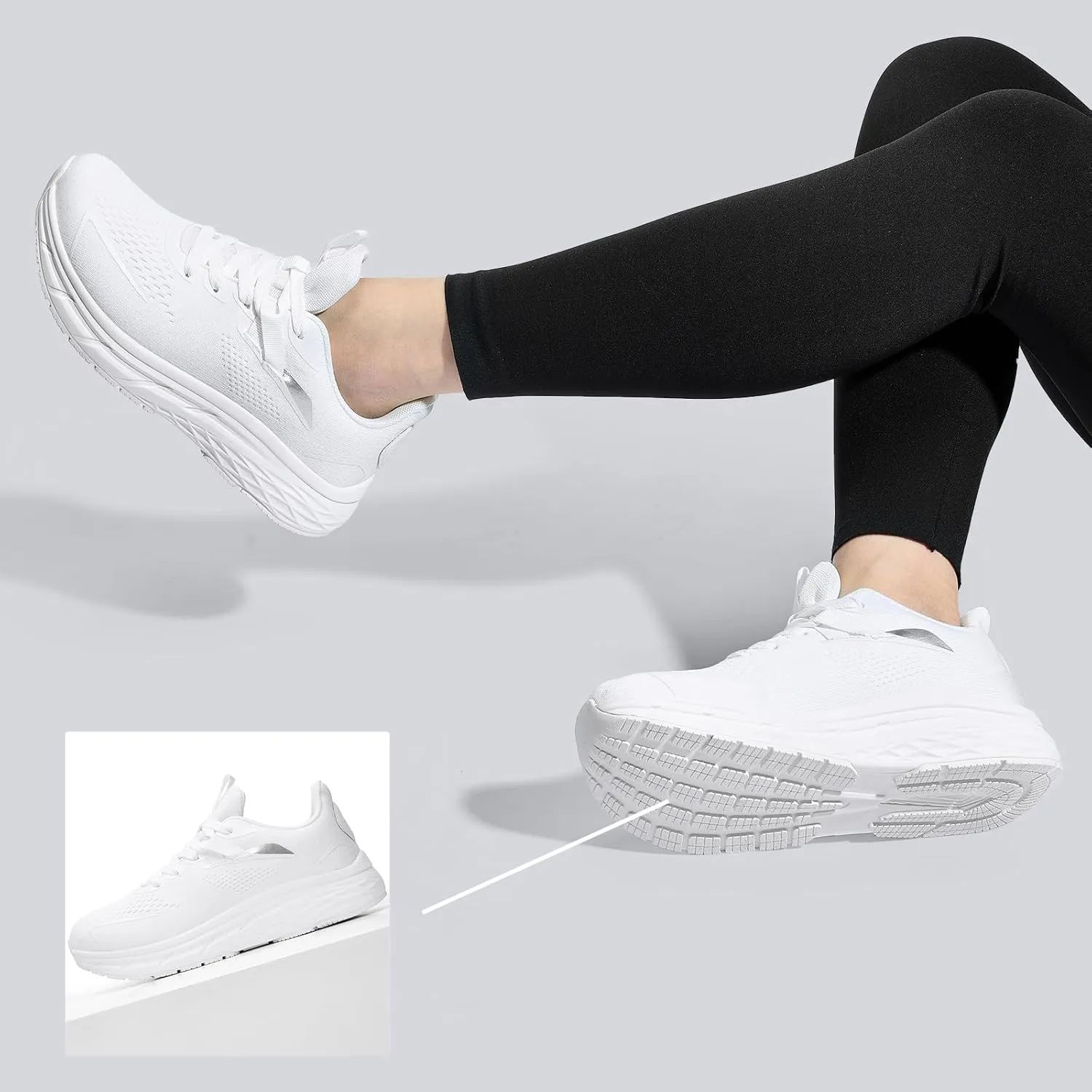 Womens Walking Shoes Wide Toe Box Running Tennis Shoes Lightweight Breathbale Wide Sneakers Cushioning Comfort Gym Workout Athic Shoes Wide Width