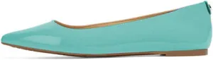XYD Women Casual Pointed Toe Flats Slip On Patent Leather Ballet Driving Walking Loafers Dress Shoes