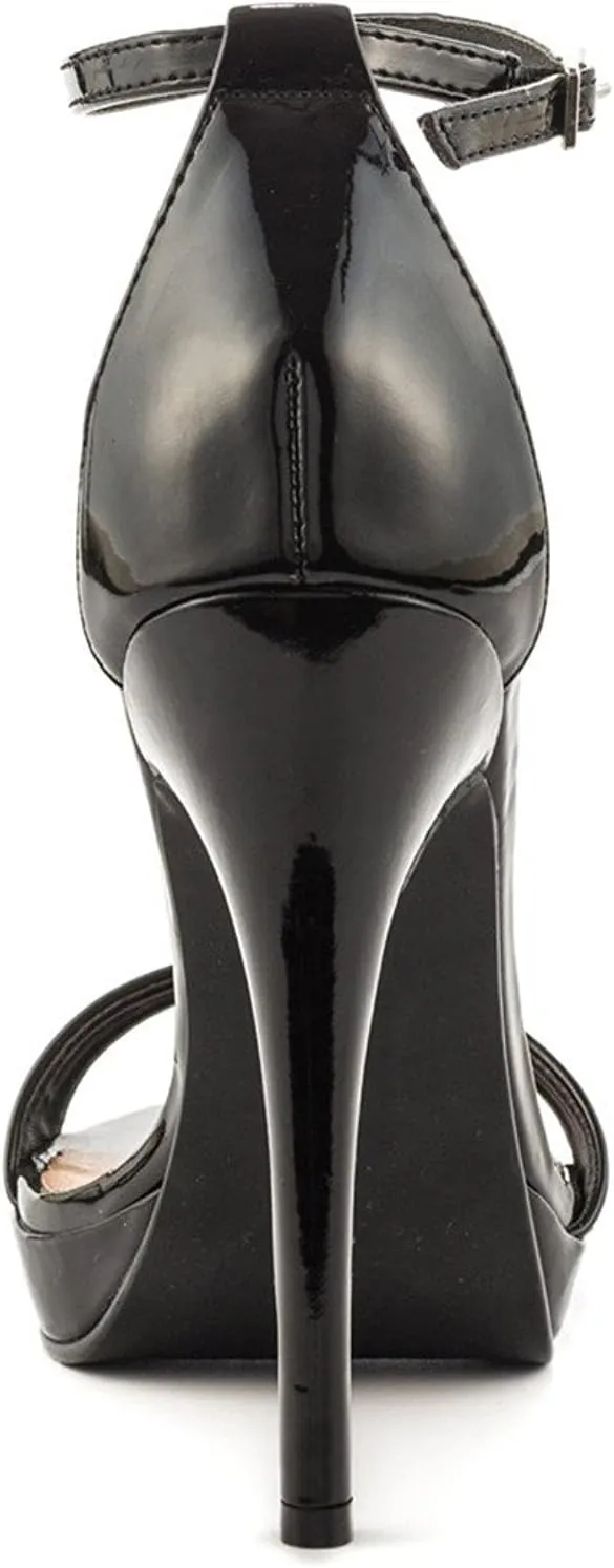 YDN Women Sexy Open Toe High Heel Sandals Ankle Strap Platform Pumps Dress Stiletto Shoes