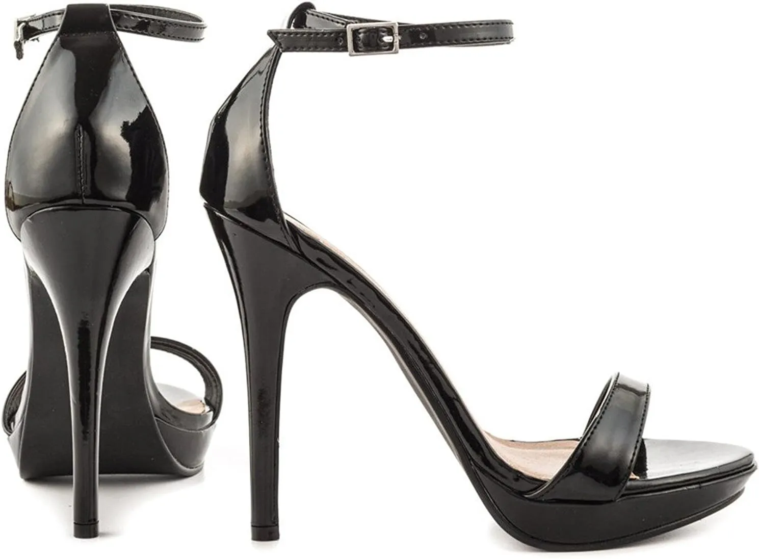 YDN Women Sexy Open Toe High Heel Sandals Ankle Strap Platform Pumps Dress Stiletto Shoes