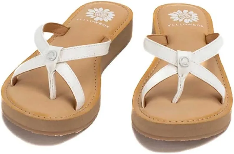 Yellow Box Aesy Women's Adjustable Criss-Cross Strappy Sandals